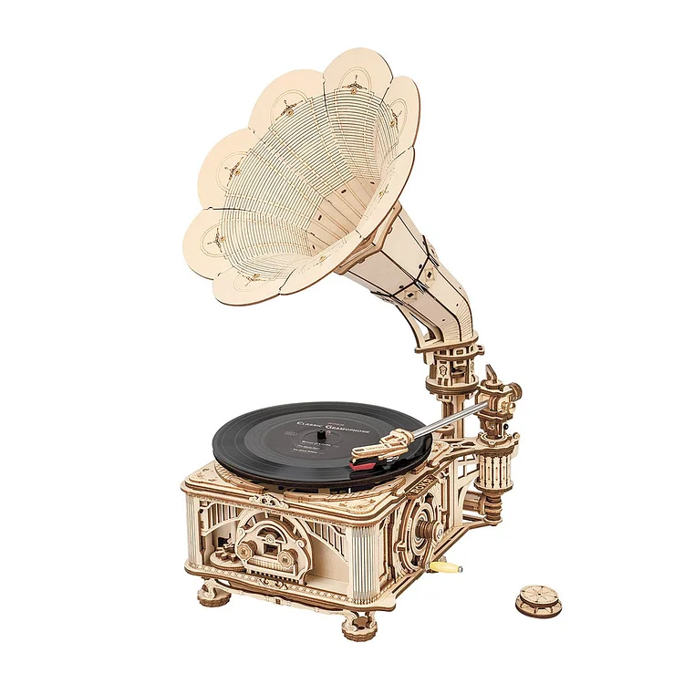 ROKR DIY Crank Classic Gramophone LKB01 (Hand Rotating) Robotime United Kingdom