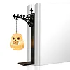 Glowing Owl Metal Bookend Lamp Iron Shelf Organizer Vintage Style