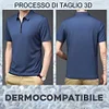 Gioiacombo&trade; POLO da uomo in seta di ghiaccio alla moda 