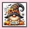 Pumpkin Gnome-11CT Stamped Cross Stitch 40*40cm/15.75*15.75in