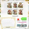 uk.everydayedeals 6Pcs DIY Diamond Painting Greeting Card - Tiger Monkey
