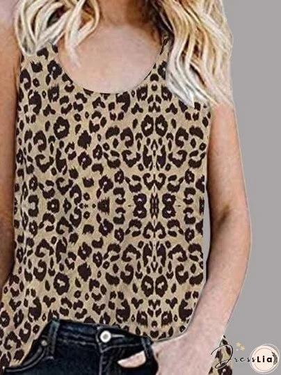 Fashionable Leopard Print Vest
