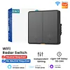 WiFi 10G Smart Light for Switch with 5M Radar Human Motion Detection Alarm Sensor Smart Push Light Button Compatible for Google Assistant & YandexAlice