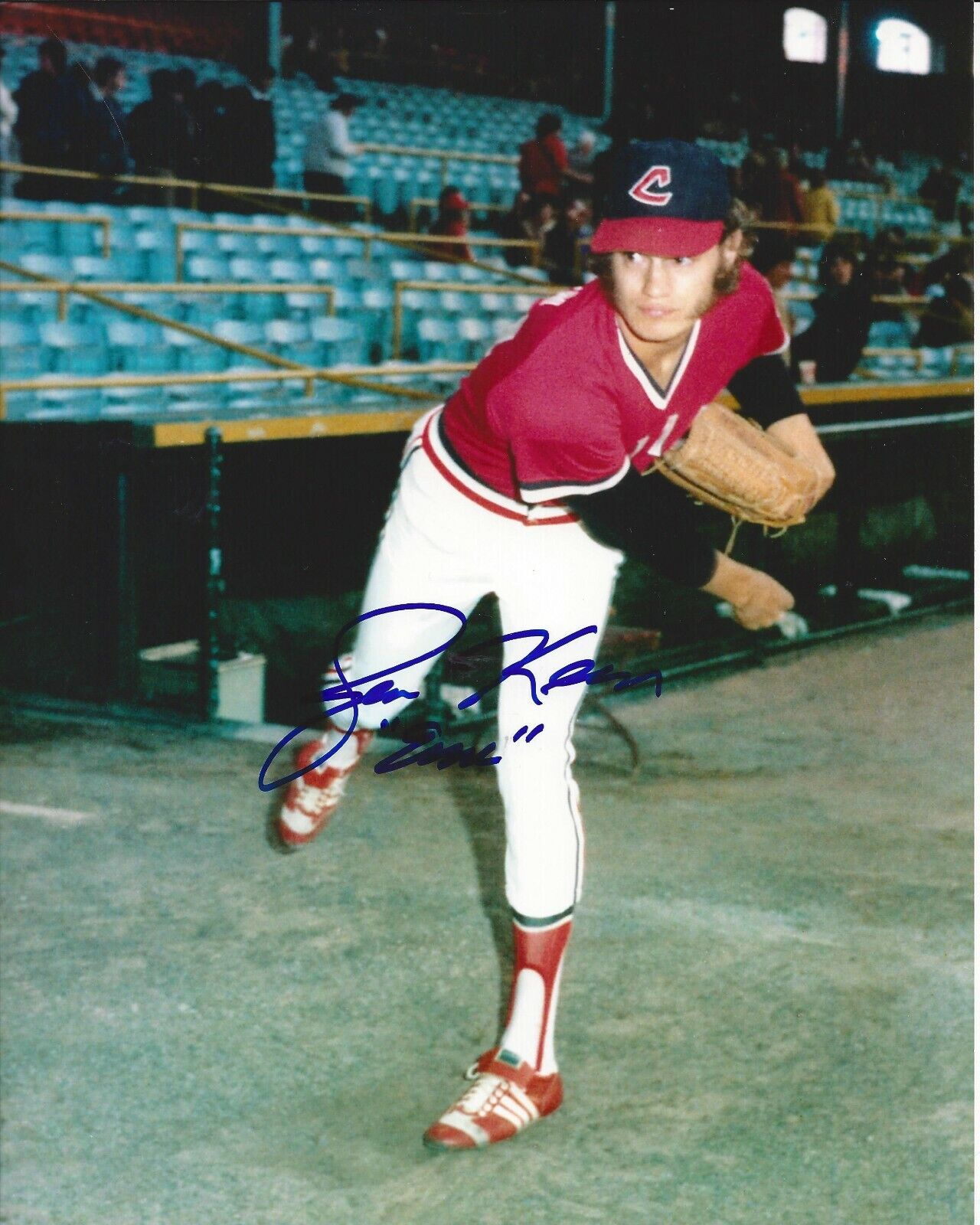 Jim Kern Autographed 8x10 Cleveland Indians#1