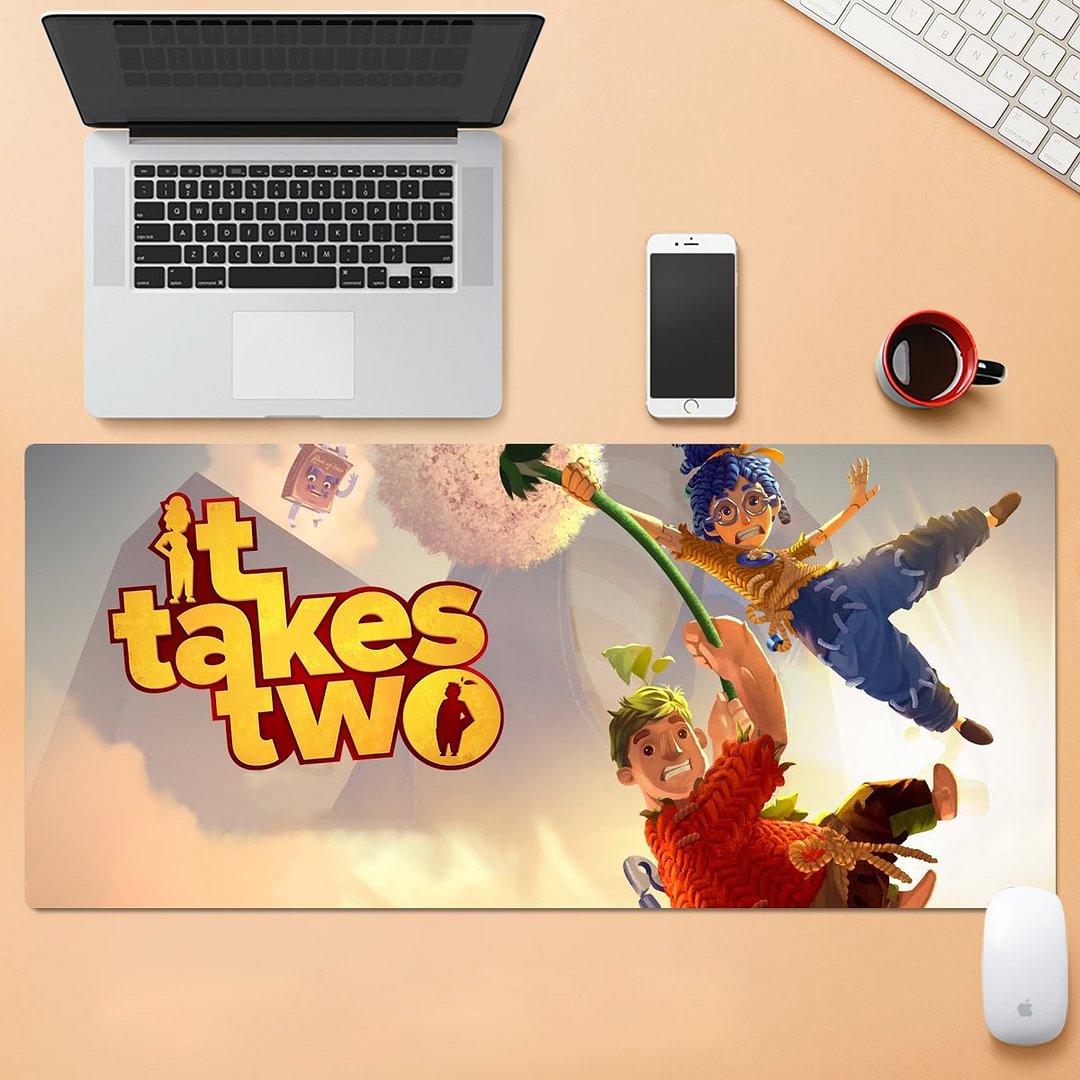 It Takes Two Large Mouse Pad Extended Mouse Pad for Game Office Home Use