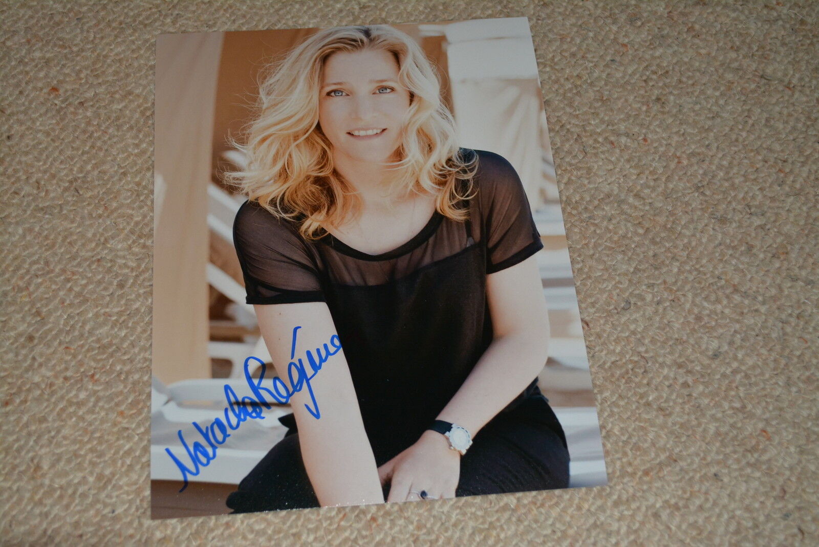 NATACHA REGNIER signed autograph In Person 8x10 (20x25 cm) FRENCH ACTRESS