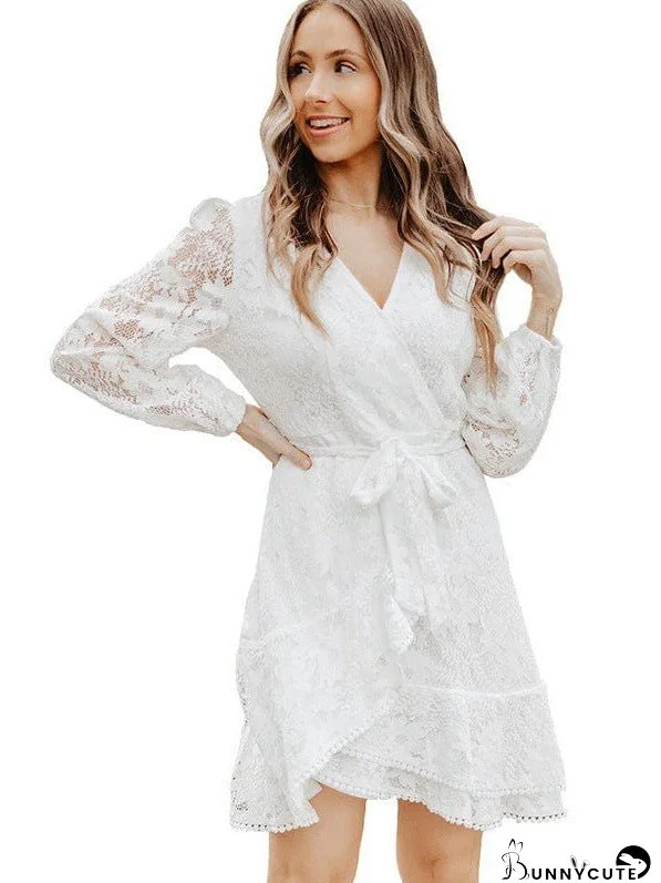 Spring Lace Mini Dress