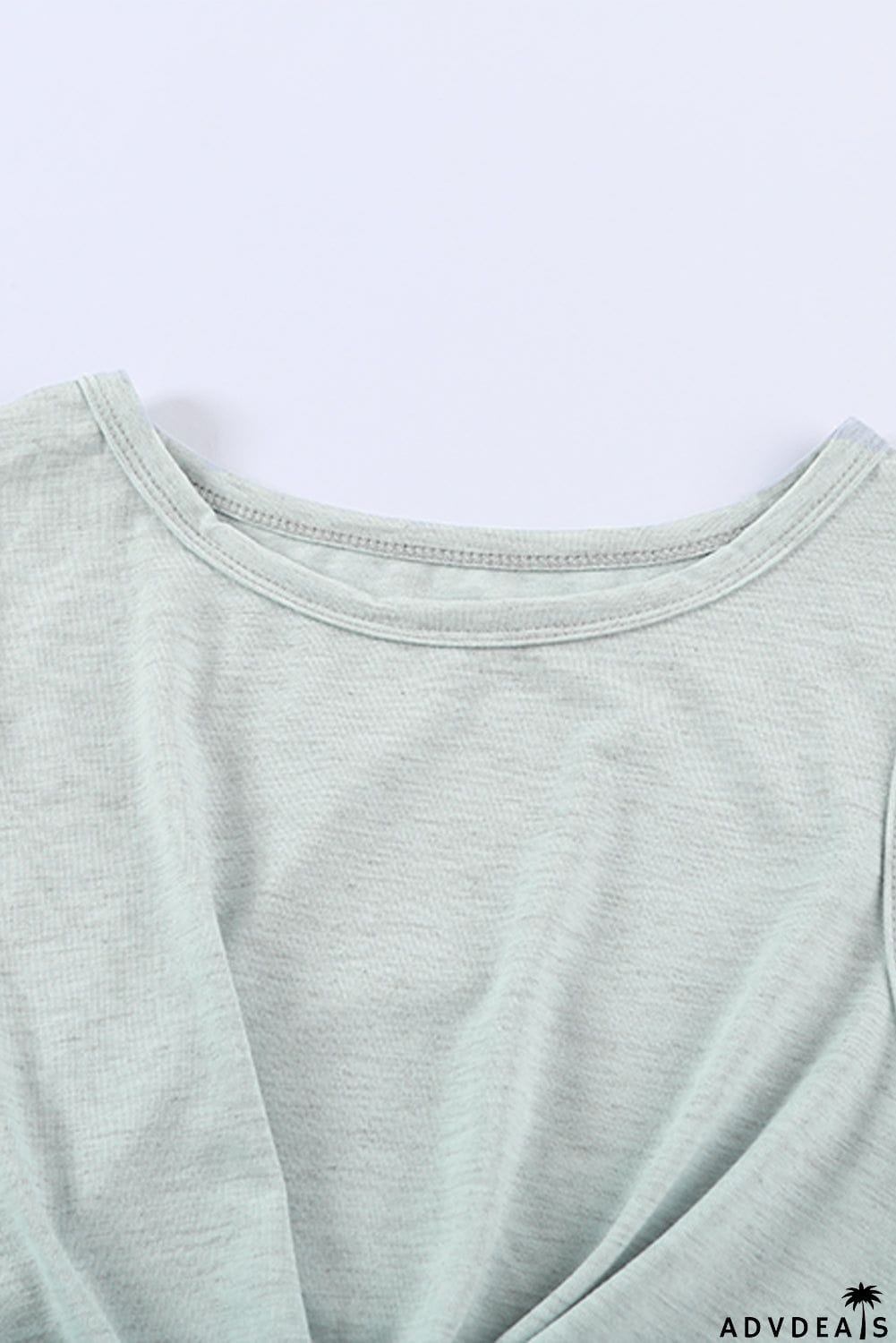 Burgundy Crew Neck Sleeveless Twist Hollow-out Bodycon Mini Dress