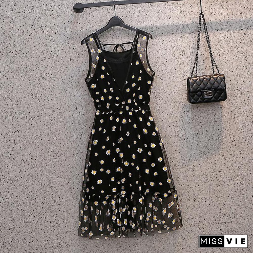 Pastoral Daisy Print Two-Piece Set P13850