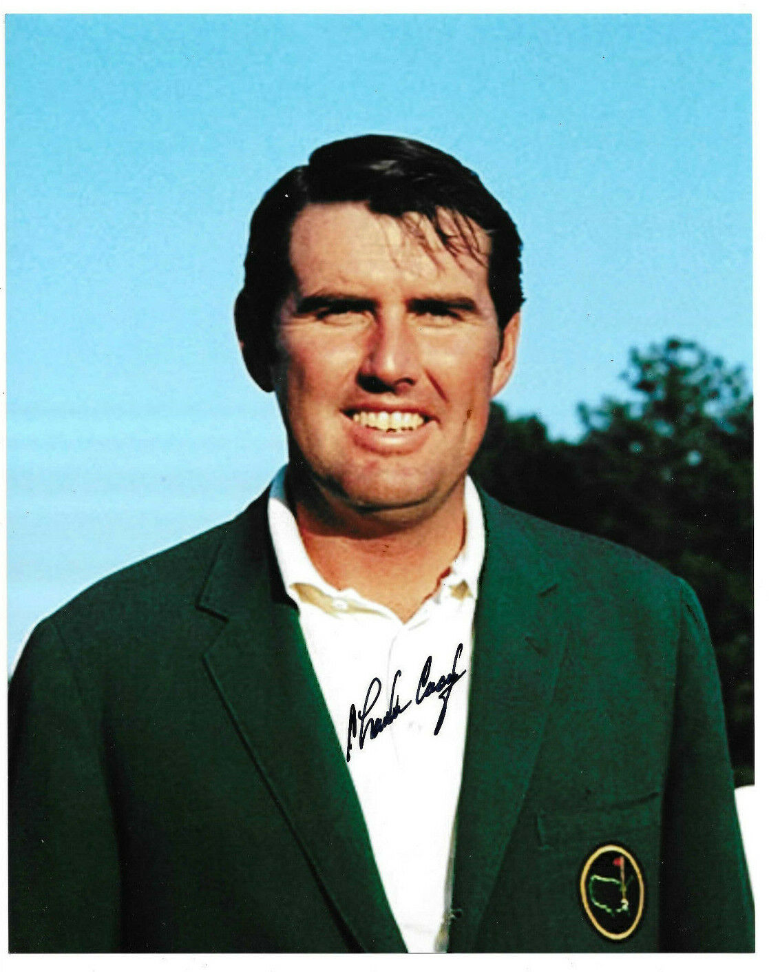 Charles Coody Authentic Signed 8x10 PGA Golf Photo Poster painting Autograph 1971 Masters Winner