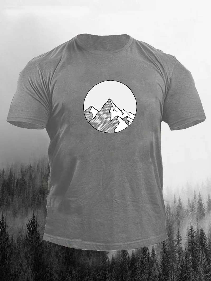 Mountain Logo Men's Daily T-Shirt in  mildstyles