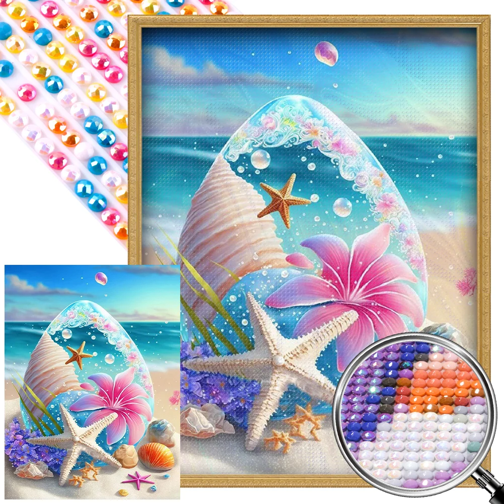 Beach (canvas) full round/square drill diamond painting