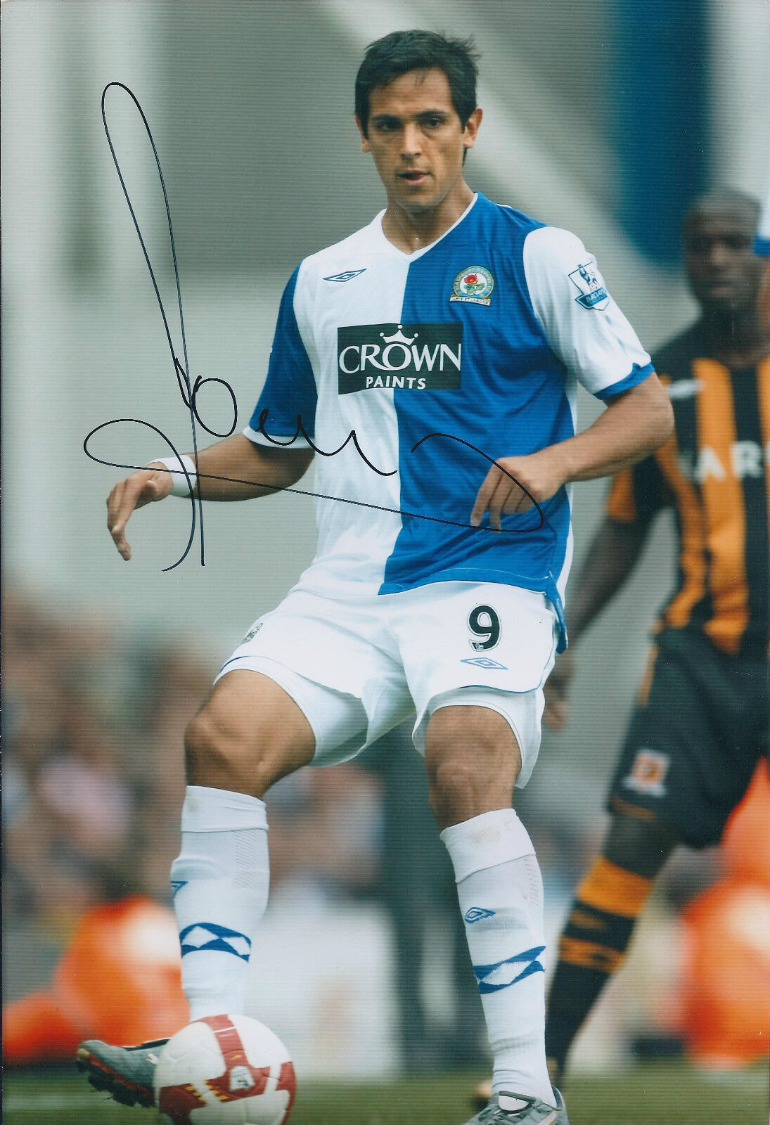 Roque SANTA CRUZ Signed 12x8 Photo Poster painting AFTAL COA Autograph Blackburn Rovers