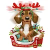 Acryl Weihnachten Hund Katze - 5d DIY Handwerk Ornament
