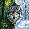 Diamond Painting -DIY Round Drill Wolf(40x40cm)