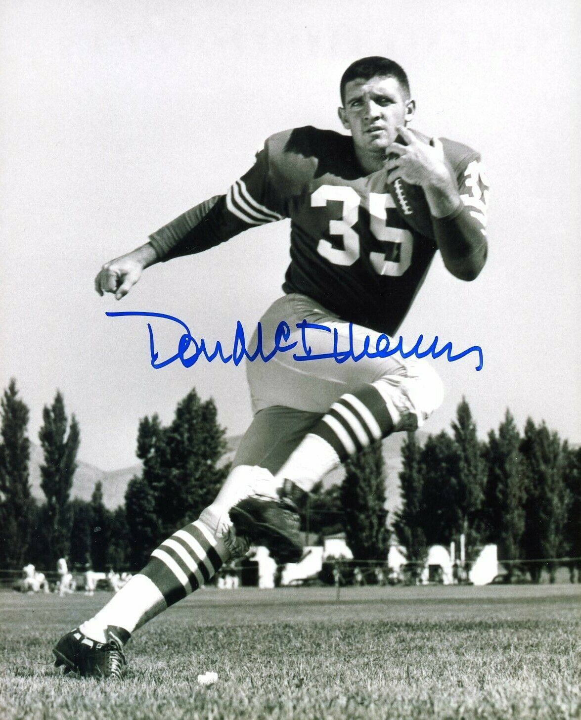 Don McIlhenny autographed 8x10 Sam Francisco 49ers In Person #2