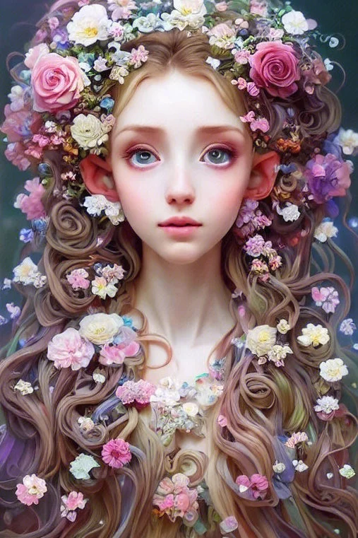 Flower Girl - Customized AB Drill Diamond Painting gbfke