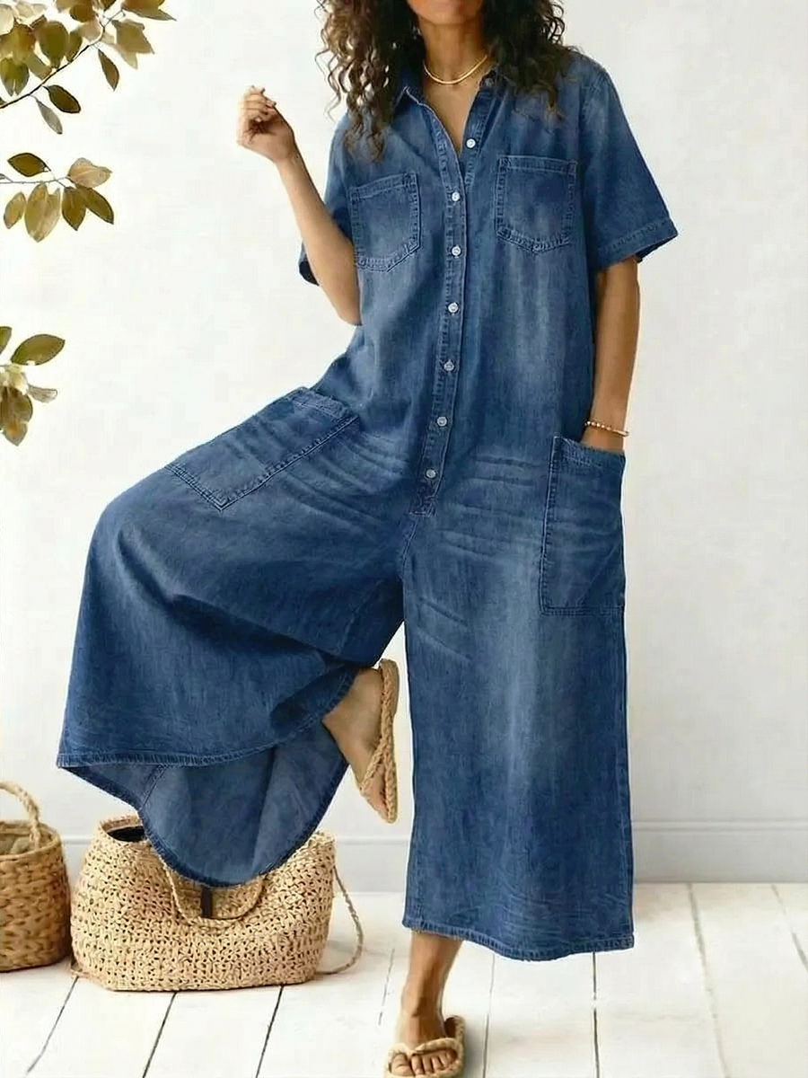 Women's Cozy And Casual Cotton Jumpsuit mysite idetrend