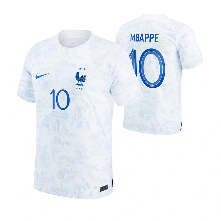 Frankreich Kylian Mbappé 10 Auswärtstrikot Kinder Minikit WM 2022