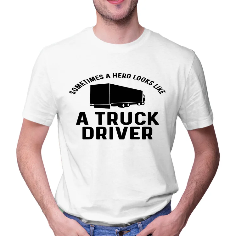 Unisex Tie Dye Shirt Hero Looks like truck driver Women and Men T-shirt Top - Heather Prints Shirts