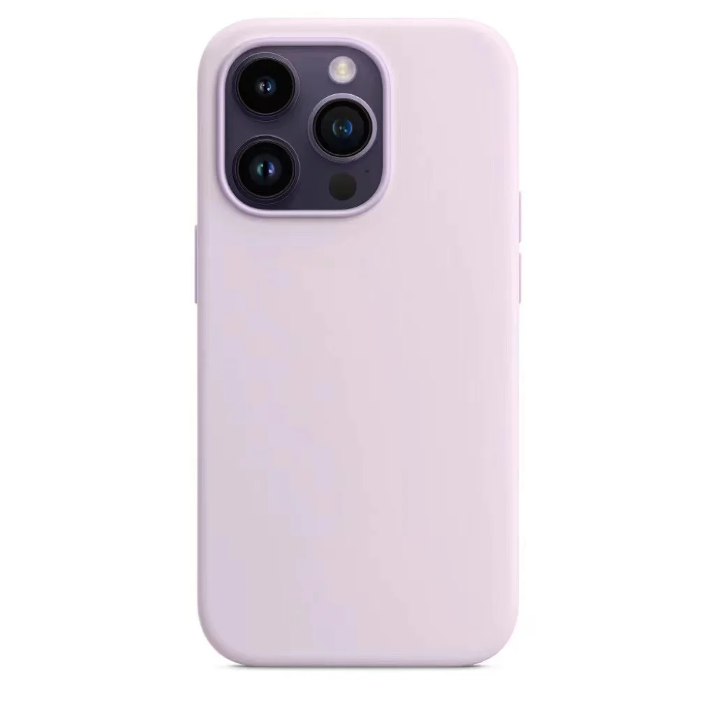 iPhone 14 Solid Color Liquid Silicone Phone Case