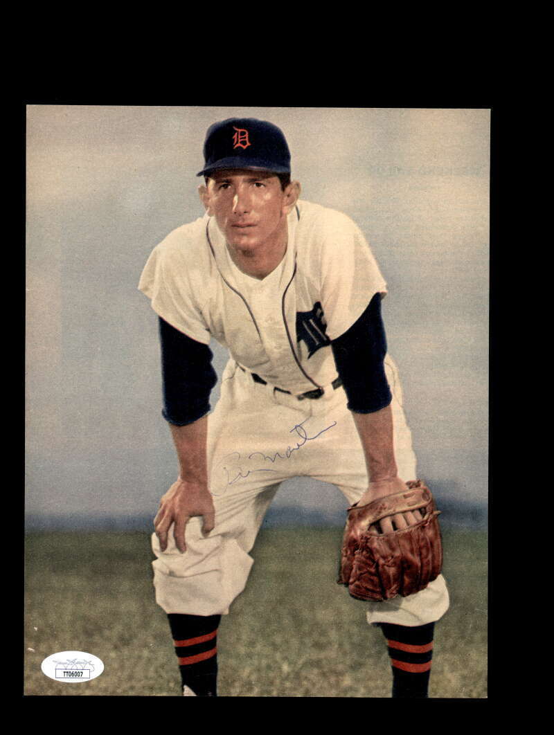 Billy Martin JSA Coa Signed 8x10 Photo Poster painting Tigers Autograph