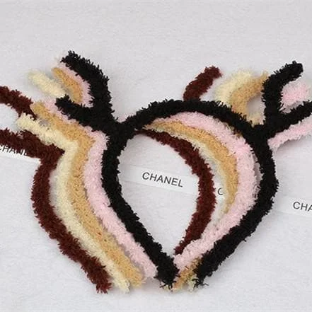 8 Colours Plush Reindeer Ears Hair Band  SP154107
