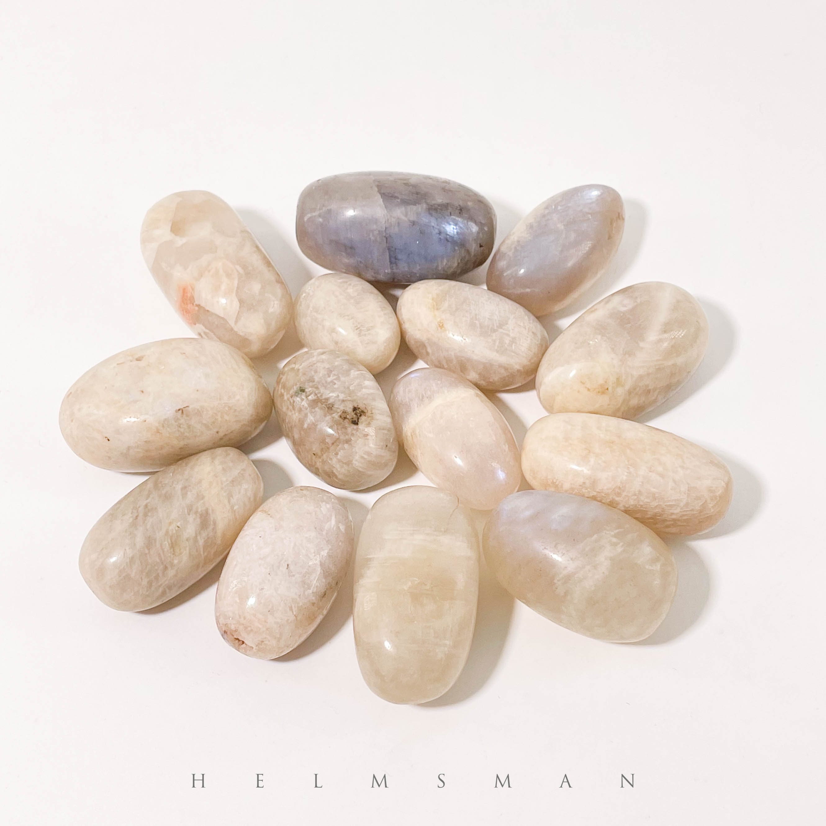Blue Moon Stone Tumbled Stones 5pcs Set