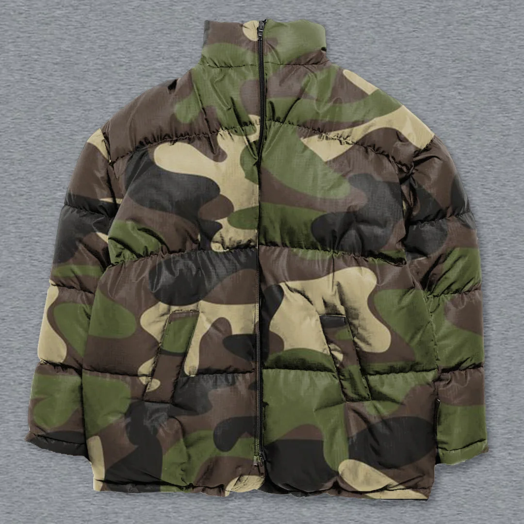 Camo Print Winter Warm Down Jacket