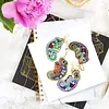 4pcs DIY Lizard Full Drill Special Shaped Diamond Painting Keychains Gifts