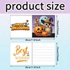 6pcs Halloween Pumpkin Owl Diamond Painting Greeting Card