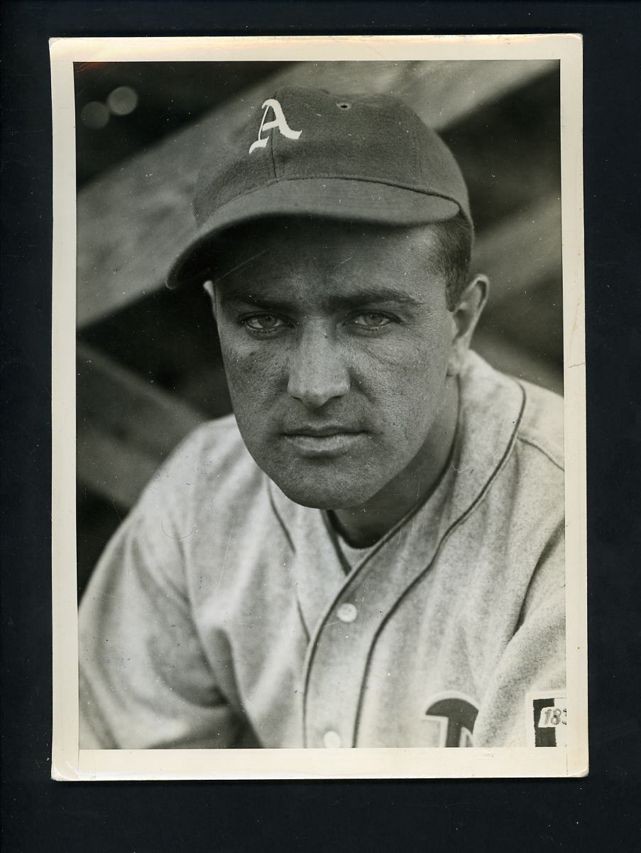 Nelson Potter Press Photo Poster painting USED for his 1941 Double Play # 129 130 card A's