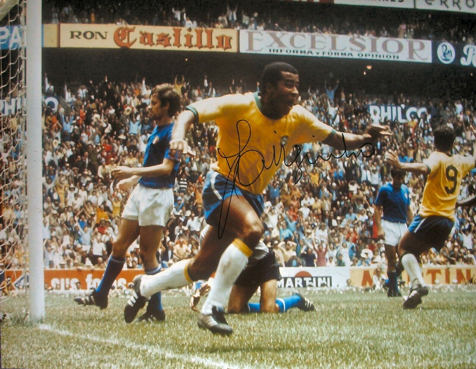 JAIRZINHO SIGNED BRAZIL FOOTBALL 16 x 12