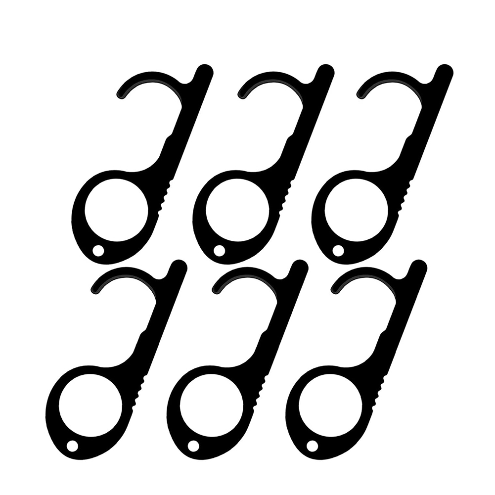 

6pcs Touchless Door Opener EDC Antibacterial Screen Key Press Elevator Tool, 501 Original