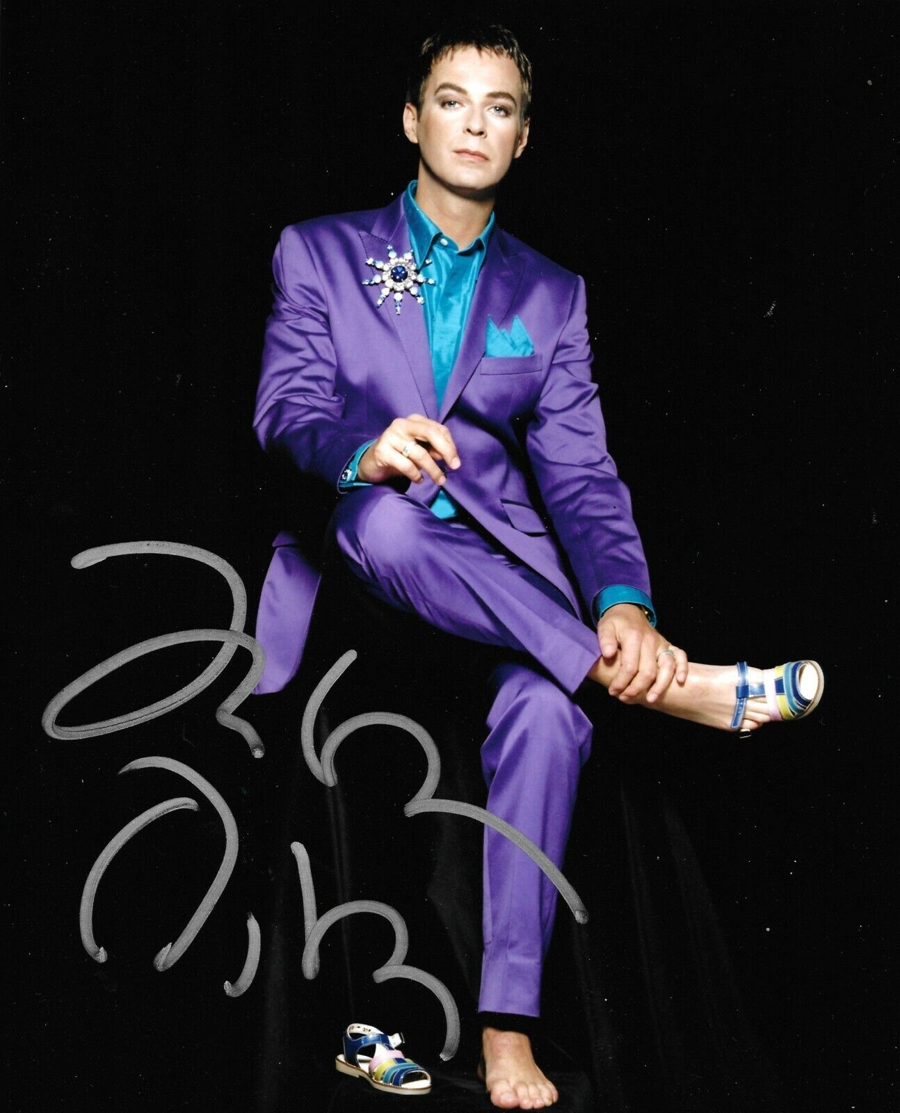 Julian Clary Signed 10x8 Photo Poster painting AFTAL