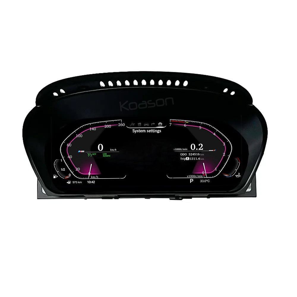12.3inch Digital LCD Dashboard Cluster For BMW 5 series E60 E61 