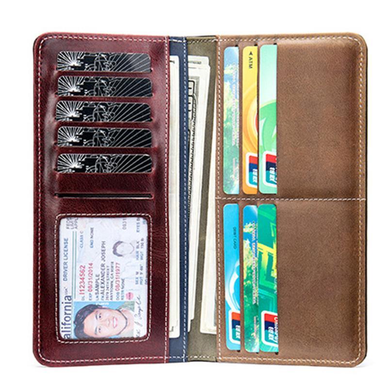 Simple Retro Texture Leather Wallet