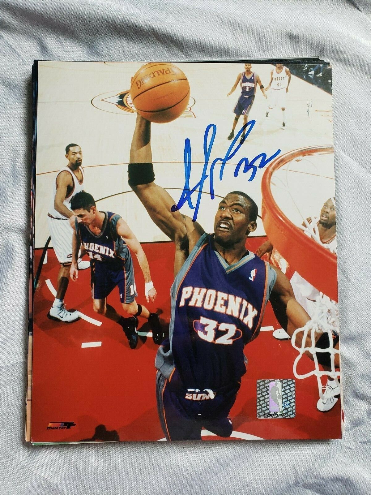 AMARE STOUDEMIRE PHOENIX SUNS SIGNED AUTOGRAPHED Photo Poster painting FILE 8x10 COA BASKETBALL