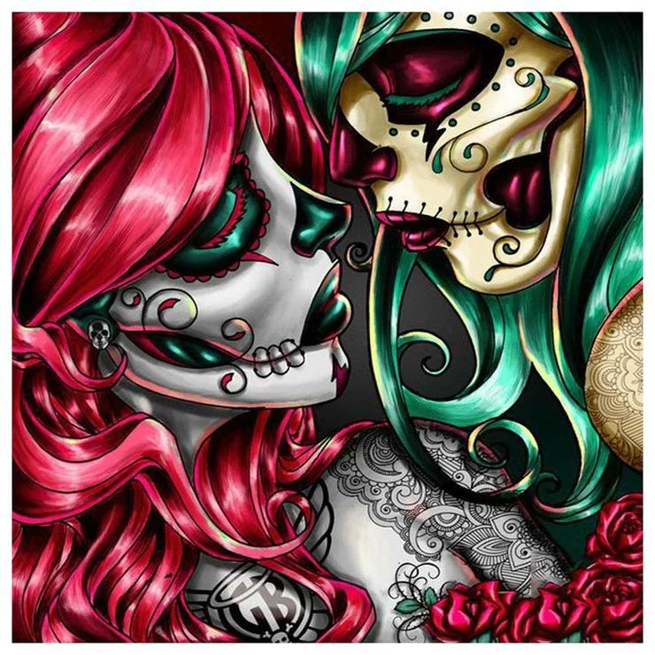 Full Round Diamond Painting Skeleton (30*30cm)