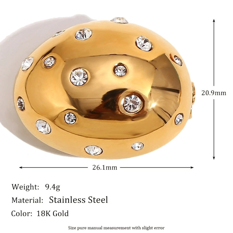 IG Style Pin Starfish Heart Shape Solid Color 304 Stainless Steel Inlay Pearl Zircon Women’s Brooches 1 Piece