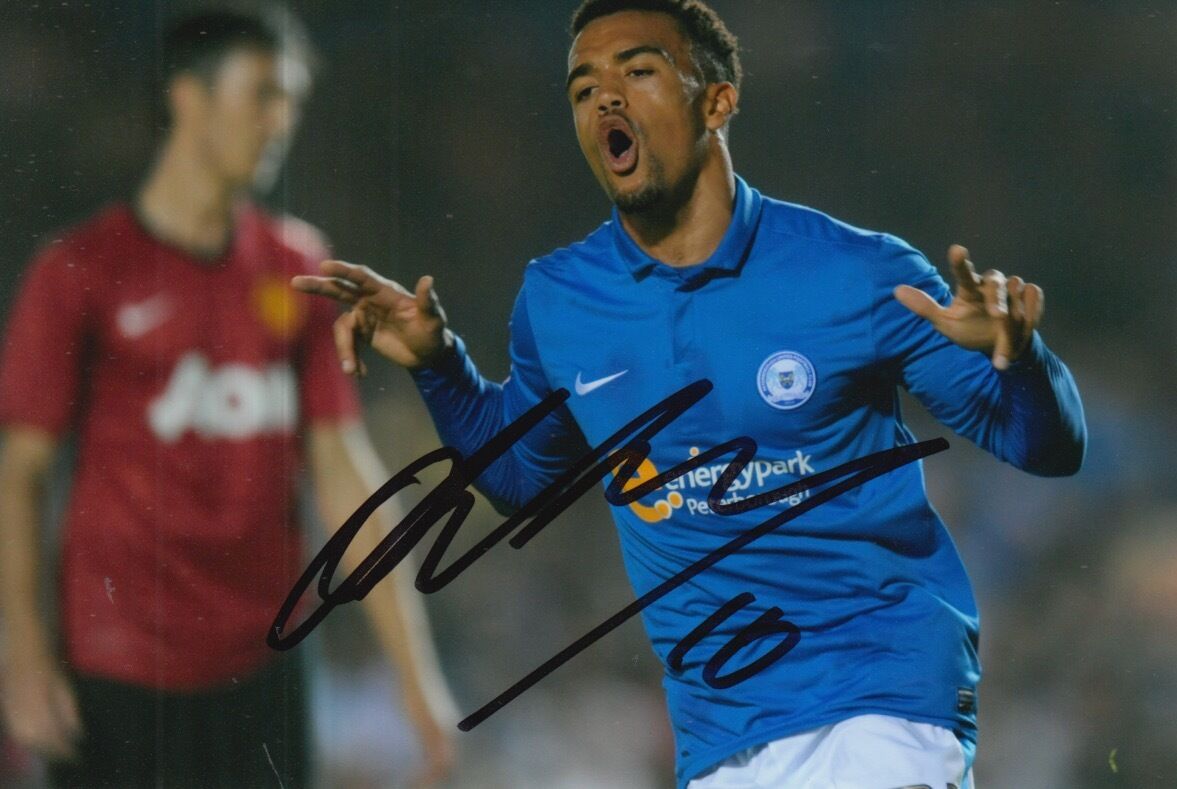 PETERBOROUGH HAND SIGNED NICKY AJOSE 6X4 Photo Poster painting.