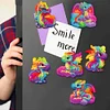 6Pcs/set Diamond Painting Rainbow Pterodactyl Fridge Magnet