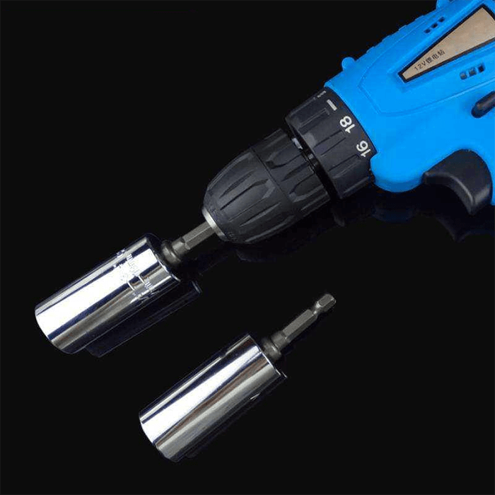 Adjustable Universal Socket with Power Drill Adapter Unscrew Any Bolt