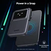 Q Pai Robot Magnetic Wireless Stand Power Bank Qi 7.5W Wireless Power Bank PD 20W USB C Battery Pack With Foldable Stand And TFT Display