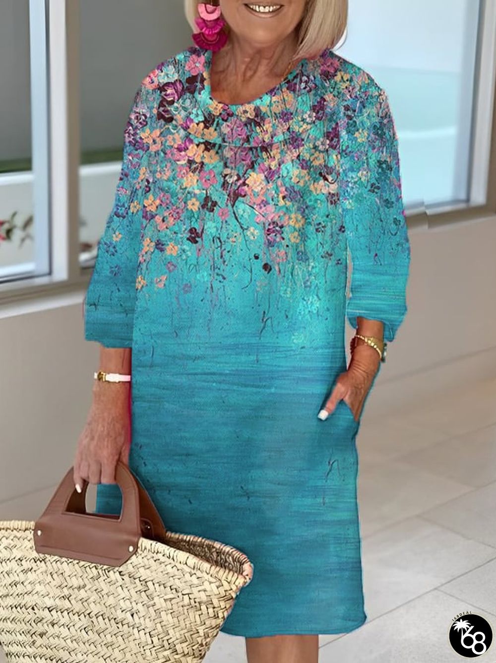 Women's Vintage Floral Casual Dress | 168DEAL