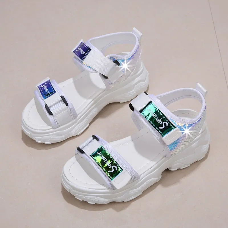 2020New Summer Sexy Open-toed Sport Sandals Woman Hollow Out Outdoor Sandals Women Beach Cool Platform Shoes Sandalias Femenina