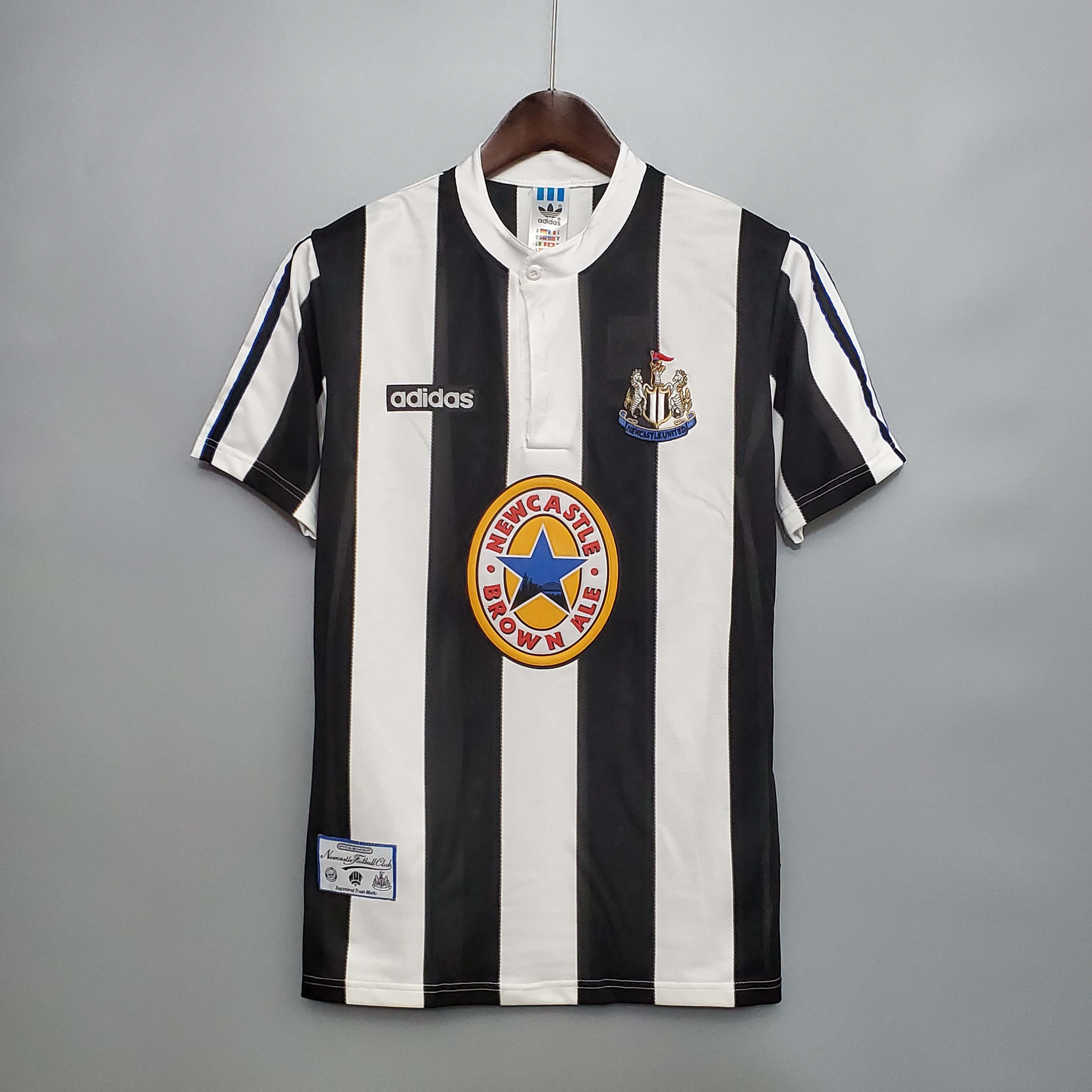 1995-1997 Retro Newcastle United Home Football Shirt 1:1 Thai Quality