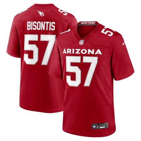 Youth Arizona Cardinals #57 Chase Bisontis Red 2026 NFL Draft Game Jersey