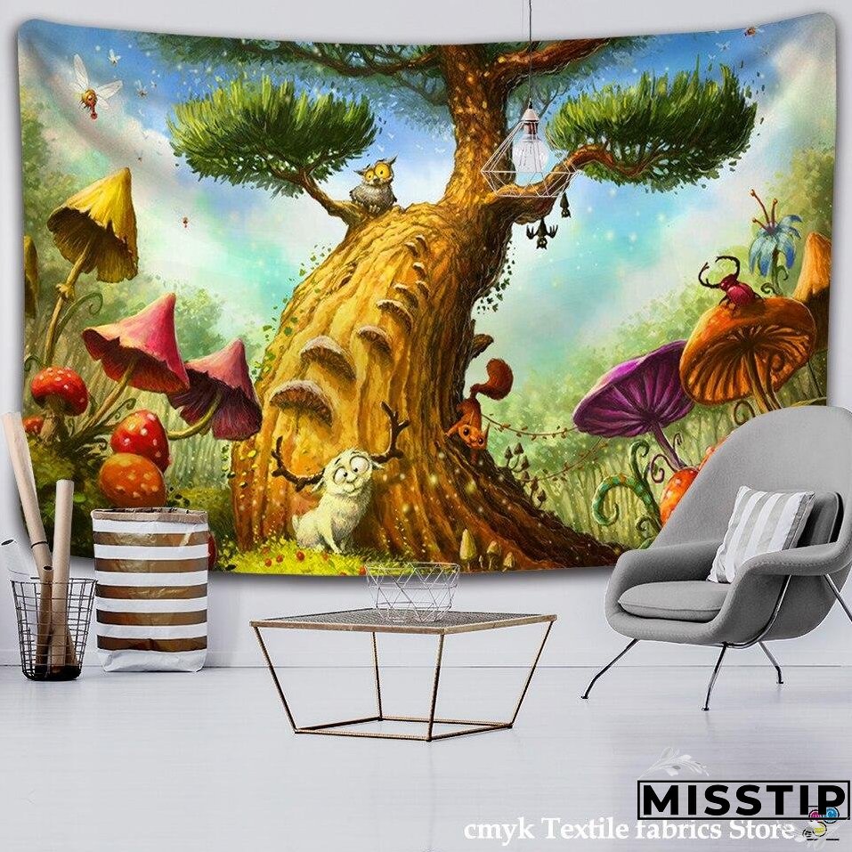 Indian Mandala Tapestry Wall Hanging Bohemian Gypsy Psychedelic Tapiz Witchcraft Tapestry