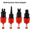 Paddle Board Valve Adapter Inflatable Pump Converter with 4 Nozzles